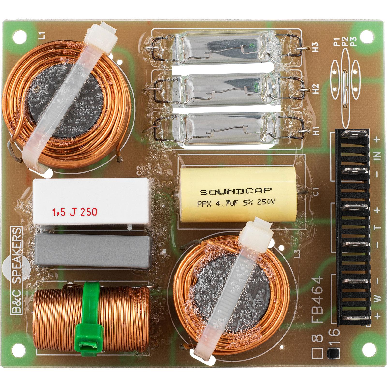 B&C FB464-16 2-Way 3,500 Hz Passive Crossover For DCX464-16 Coaxial ...